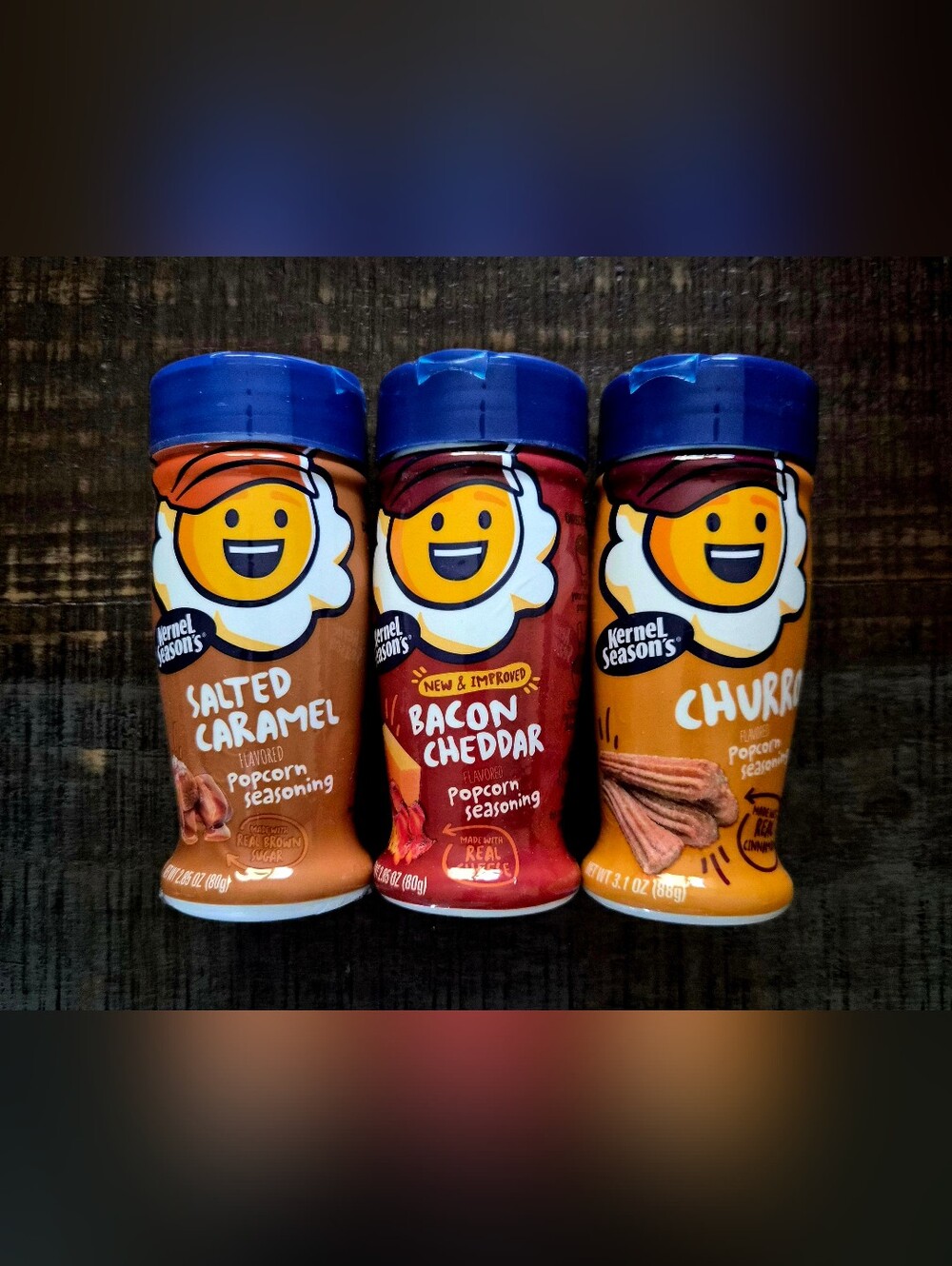 ~Movie Night Bundle~ 3 Kernel Season's Popcorn Shaker Seasonings ~ HTF Variety